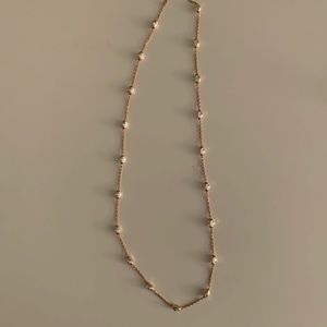 Rose gold beaded necklace